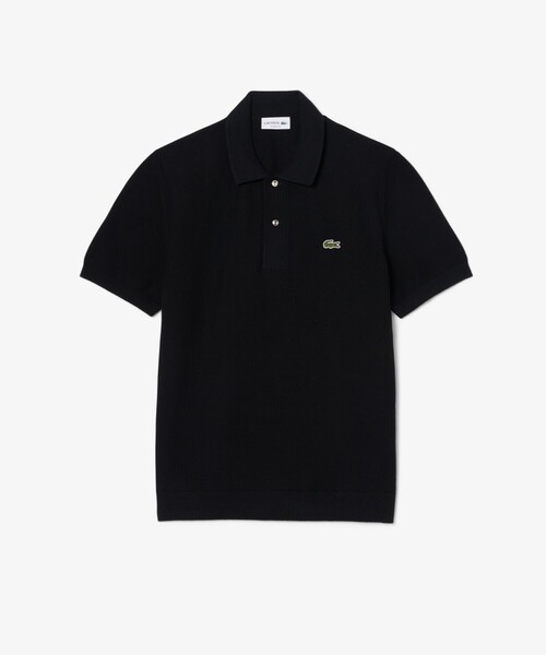 LACOSTE（ラコステ）の「ハイゲージニットクラシックポロシャツ（ポロシャツ・メンズ・オフホワイト/グリーン/ネイビー/ベージュ/ライトブラウン/ブラック・2/3/4/5）」の9枚目の写真