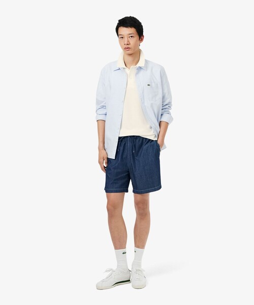 LACOSTE（ラコステ）の「ハイゲージニットクラシックポロシャツ（ポロシャツ・メンズ・オフホワイト/グリーン/ネイビー/ベージュ/ライトブラウン/ブラック・2/3/4/5）」の20枚目の写真