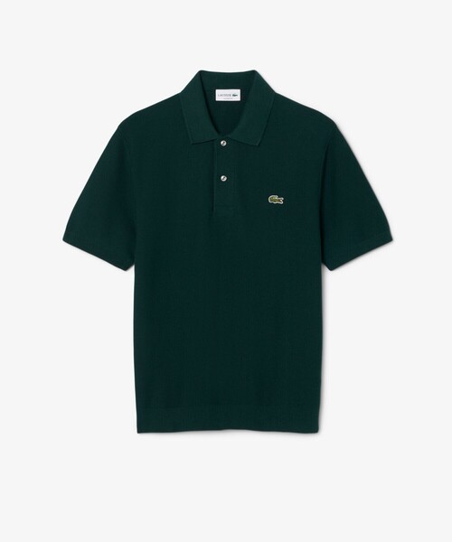 LACOSTE（ラコステ）の「ハイゲージニットクラシックポロシャツ（ポロシャツ・メンズ・オフホワイト/グリーン/ネイビー/ベージュ/ライトブラウン/ブラック・2/3/4/5）」の21枚目の写真