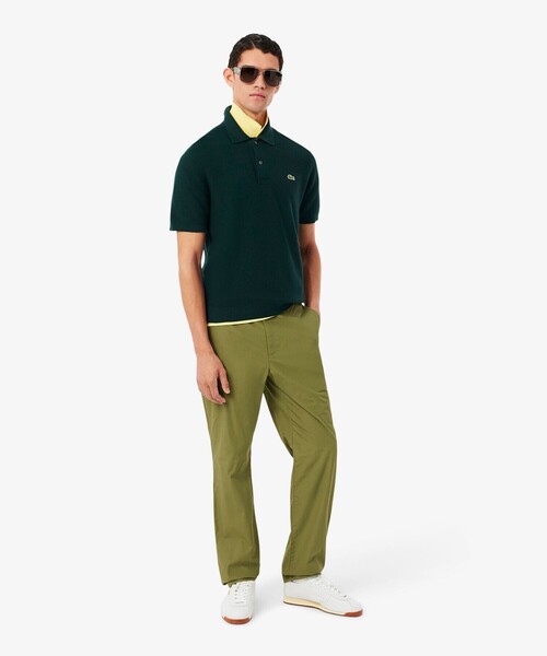 LACOSTE（ラコステ）の「ハイゲージニットクラシックポロシャツ（ポロシャツ・メンズ・オフホワイト/グリーン/ネイビー/ベージュ/ライトブラウン/ブラック・2/3/4/5）」の22枚目の写真