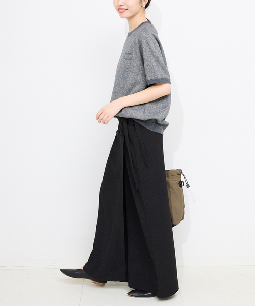 SLOBE IENA（スローブイエナ）の「《WEB限定/追加》ラップジャージパンツ（その他パンツ・レディース・ブラック・36/38）」の21枚目の写真