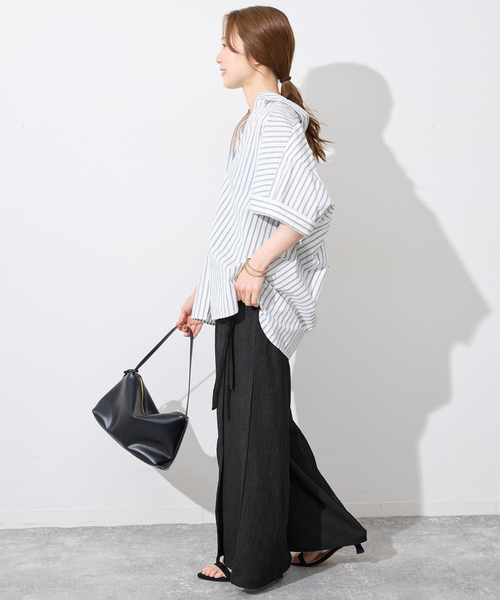SLOBE IENA(スローブイエナ)の「《WEB限定/追加》ラップジャージパンツ(その他パンツ・レディース・ブラック・36/38)」の22枚目の写真