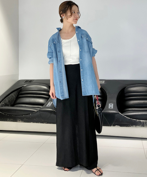 SLOBE IENA（スローブイエナ）の「《WEB限定/追加》ラップジャージパンツ（その他パンツ・レディース・ブラック・36/38）」の3枚目の写真