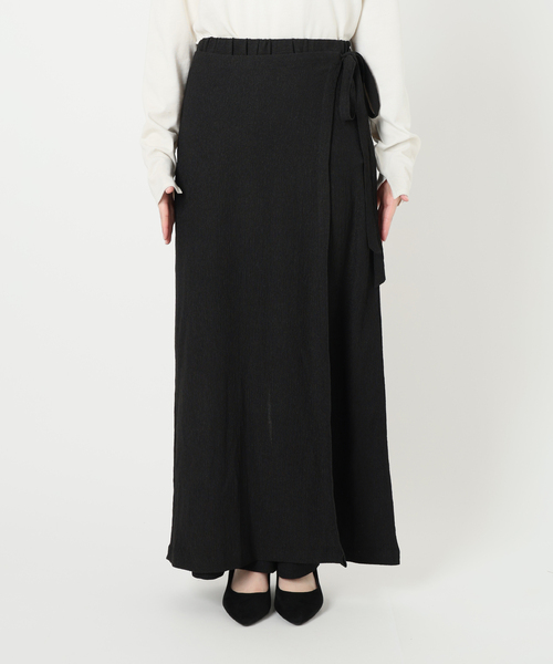 SLOBE IENA（スローブイエナ）の「《WEB限定/追加》ラップジャージパンツ（その他パンツ・レディース・ブラック・36/38）」の9枚目の写真