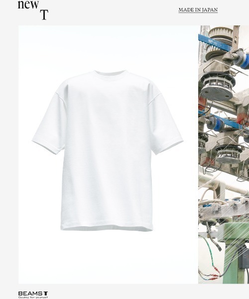 BEAMS T(ビームスティー)の「newT / Made in japan(Tシャツ/カットソー・メンズ・ネイビー/ホワイト/ブラック・X-SMALL/XX-LARGE/MEDIUM/X-LARGE/LARGE/SMALL)」の1枚目の写真