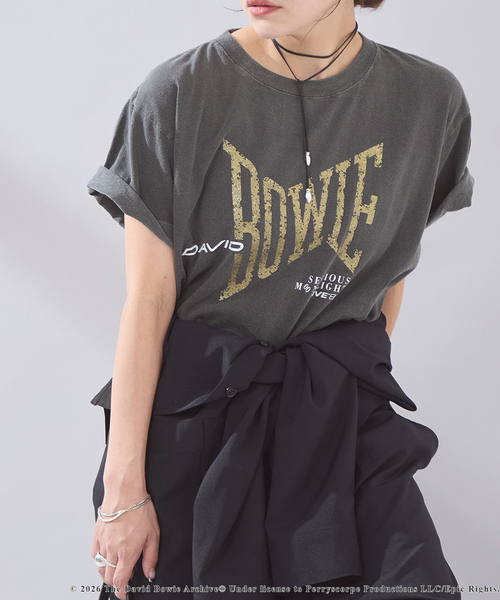 JOURNAL STANDARD（ジャーナルスタンダード）の「【osedit】JS DAVID BOWIE ROCK TEE（Tシャツ/カットソー・レディース・ブラック系その他/ホワイト・FREE）」の2枚目の写真