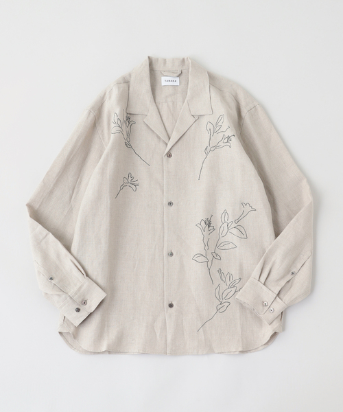 EDIFICE(エディフィス)の「TANAKA (タナカ) THE SHIRT(シャツ/ブラウス・メンズ・ブラック/アイボリー・MEDIUM/LARGE)」の2枚目の写真