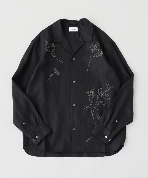 EDIFICE(エディフィス)の「TANAKA (タナカ) THE SHIRT(シャツ/ブラウス・メンズ・ブラック/アイボリー・MEDIUM/LARGE)」の1枚目の写真