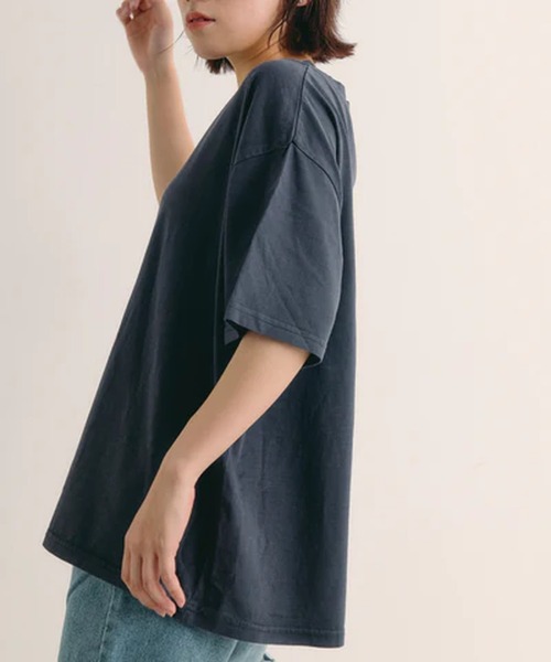 merrylatte(メリーラテ)の「ピグメントTシャツ【IROHANI】(Tシャツ/カットソー・レディース・グレー・FREE)」の2枚目の写真