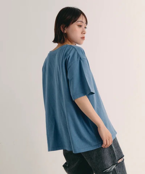 merrylatte(メリーラテ)の「ピグメントTシャツ【IROHANI】(Tシャツ/カットソー・レディース・グレー・FREE)」の6枚目の写真