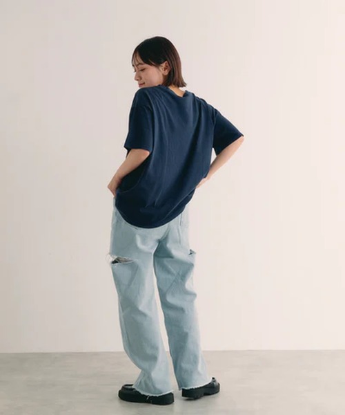 merrylatte(メリーラテ)の「ピグメントTシャツ【IROHANI】(Tシャツ/カットソー・レディース・グレー・FREE)」の10枚目の写真