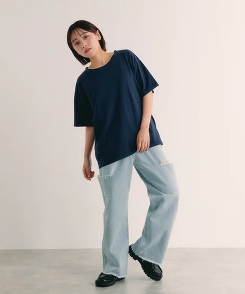 merrylatte(メリーラテ)の「ピグメントTシャツ【IROHANI】(Tシャツ/カットソー・レディース・グレー・FREE)」の11枚目の写真