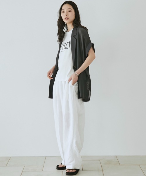 Doux archives(ドゥアルシーヴ)の「リネンタックコクーンパンツ(その他パンツ・レディース・ホワイト/キャメル/ブラック・SMALL/MEDIUM)」の6枚目の写真