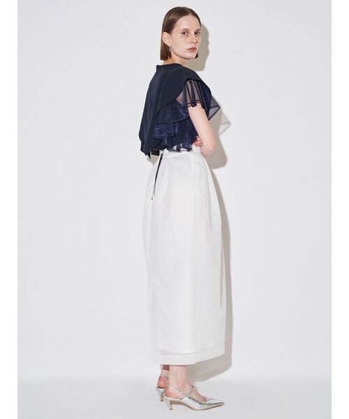 ELENDEEK(エレンディーク)の「メッシュレイヤードスリーブブラウス(シャツ/ブラウス・レディース・ネイビー/ブラック/オフホワイト・FREE)」の9枚目の写真