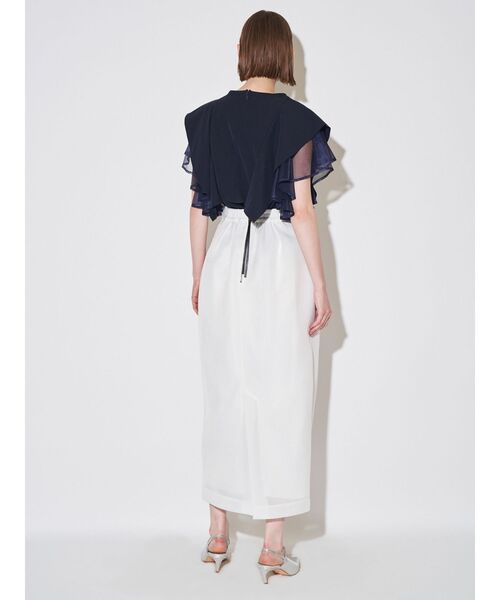 ELENDEEK(エレンディーク)の「メッシュレイヤードスリーブブラウス(シャツ/ブラウス・レディース・ネイビー/ブラック/オフホワイト・FREE)」の10枚目の写真