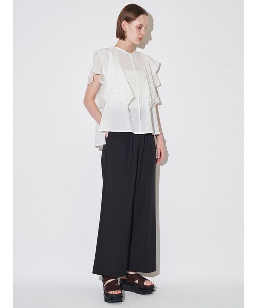 ELENDEEK(エレンディーク)の「メッシュレイヤードスリーブブラウス(シャツ/ブラウス・レディース・ネイビー/ブラック/オフホワイト・FREE)」の18枚目の写真