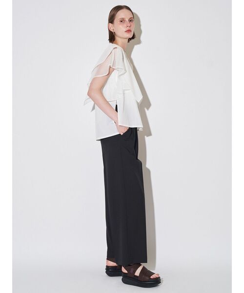 ELENDEEK(エレンディーク)の「メッシュレイヤードスリーブブラウス(シャツ/ブラウス・レディース・ネイビー/ブラック/オフホワイト・FREE)」の19枚目の写真