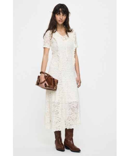 セール】CUT LACE ASYMMETRY ドレス（ワンピース）｜MOUSSY（マウジー