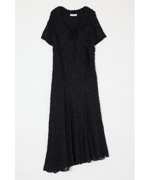 MOUSSY(マウジー)の「CUT LACE ASYMMETRY ドレス(ワンピース・レディース・ダークブラウン/アイボリー/ブラック・1/2)」の6枚目の写真