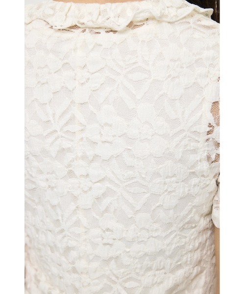 MOUSSY(マウジー)の「CUT LACE ASYMMETRY ドレス(ワンピース・レディース・ダークブラウン/アイボリー/ブラック・1/2)」の13枚目の写真