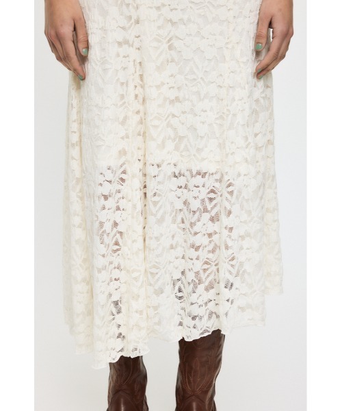 MOUSSY(マウジー)の「CUT LACE ASYMMETRY ドレス(ワンピース・レディース・ダークブラウン/アイボリー/ブラック・1/2)」の15枚目の写真