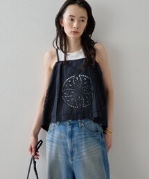 【Dhritie】カットワークレースキャミソール
