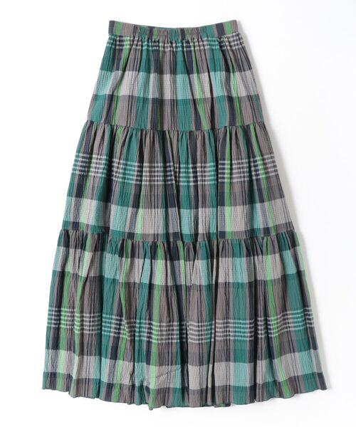 DOUBLE STANDARD CLOTHING(ダブルスタンダードクロージング)の「チェックティアードスカート(スカート・レディース・グレー・36/38)」の2枚目の写真