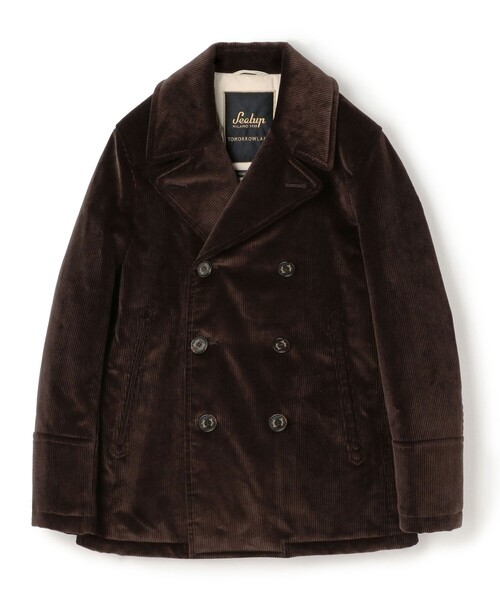 Sealup コットンコーデュロイ Pコート