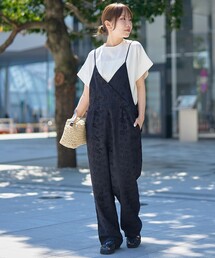 RONEL（ロネル）の「【RONEL】コットンレースオールインワン（サロペット/オーバーオール）」