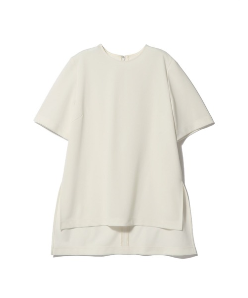 ESTNATION(エストネーション)の「ESTNATION / バックジップ クルーネックブラウス(Tシャツ/カットソー・レディース・ホワイト/ブラック・FREE)」の11枚目の写真