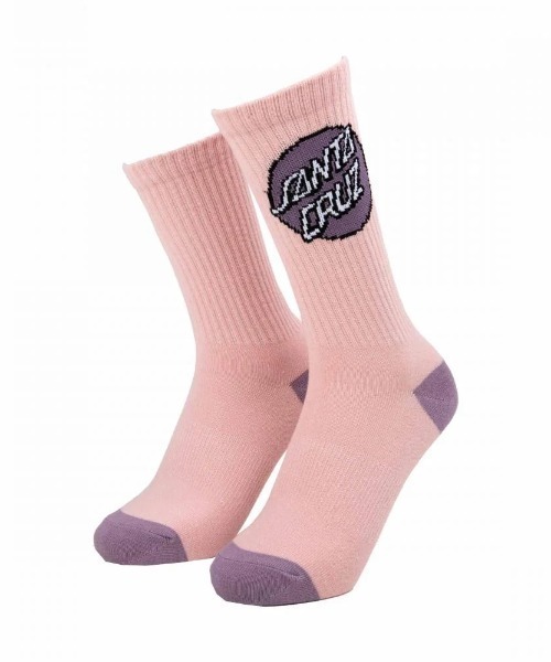SANTA CRUZ(サンタクルーズ)の「SANTACRUZ/サンタクルーズ ソックス POP DOT SOCKS 2足組 502262931(ソックス/靴下・メンズ・ホワイト×ピンク・FREE)」の3枚目の写真