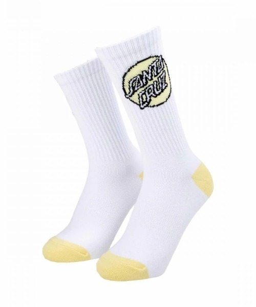 SANTA CRUZ(サンタクルーズ)の「SANTACRUZ/サンタクルーズ ソックス POP DOT SOCKS 2足組 502262931(ソックス/靴下・メンズ・ホワイト×ピンク・FREE)」の4枚目の写真
