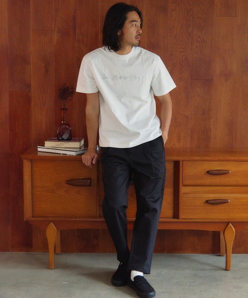 JACKROSE(ジャックローズ)の「B-TRS-シルケット天竺・ロゴ・ラインストーンSSTEE(Tシャツ/カットソー・メンズ・ホワイト/ブラック・M/L/XL)」の9枚目の写真