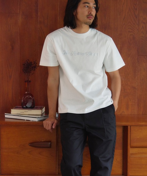 JACKROSE(ジャックローズ)の「B-TRS-シルケット天竺・ロゴ・ラインストーンSSTEE(Tシャツ/カットソー・メンズ・ホワイト/ブラック・M/L/XL)」の10枚目の写真