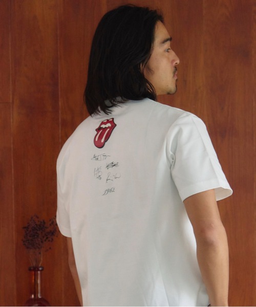 JACKROSE(ジャックローズ)の「B-TRS-シルケット天竺・ロゴ・ラインストーンSSTEE(Tシャツ/カットソー・メンズ・ホワイト/ブラック・M/L/XL)」の11枚目の写真