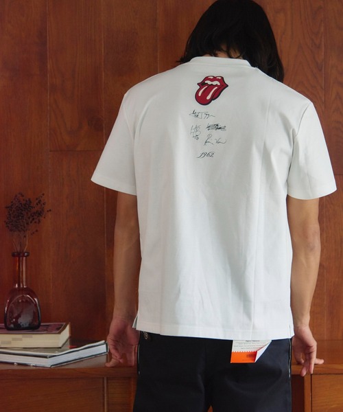 JACKROSE(ジャックローズ)の「B-TRS-シルケット天竺・ロゴ・ラインストーンSSTEE(Tシャツ/カットソー・メンズ・ホワイト/ブラック・M/L/XL)」の13枚目の写真