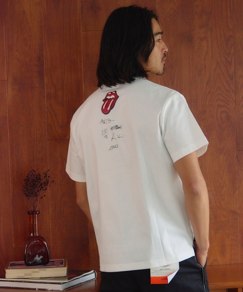 JACKROSE(ジャックローズ)の「B-TRS-シルケット天竺・ロゴ・ラインストーンSSTEE(Tシャツ/カットソー・メンズ・ホワイト/ブラック・M/L/XL)」の12枚目の写真
