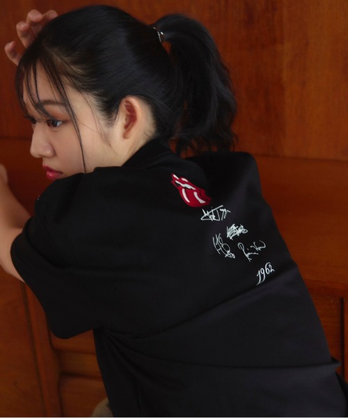 JACKROSE(ジャックローズ)の「B-TRS-シルケット天竺・ロゴ・ラインストーンSSTEE(Tシャツ/カットソー・メンズ・ホワイト/ブラック・M/L/XL)」の16枚目の写真