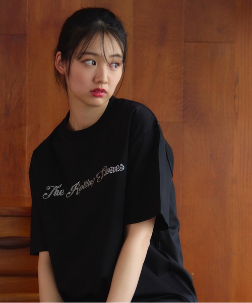 JACKROSE(ジャックローズ)の「B-TRS-シルケット天竺・ロゴ・ラインストーンSSTEE(Tシャツ/カットソー・メンズ・ホワイト/ブラック・M/L/XL)」の17枚目の写真