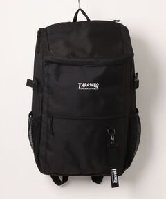【極美品】シュプリーム☆19SS　ボックスロゴ　シャドーロゴ　総柄　リュック　黒 ブランド古着】ボックスロゴ バックパック リュック（バックパック