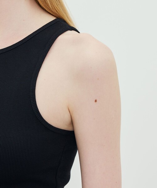 BY MALENE BIRGER(バイマレーネビルガー)の「BY MALENE BIRGE AMANI タンクトップ(タンクトップ・レディース・ホワイト/ブラック・XS)」の9枚目の写真