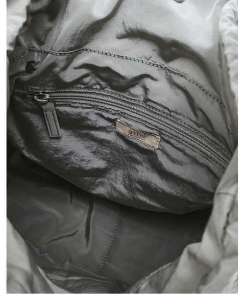 athe（アテ）の「[RUBAN] グレーリボンバックパック兼ショルダーバッグ S AABA5F911G2（バックパック/リュック・レディース・グレー・FREE）」の5枚目の写真