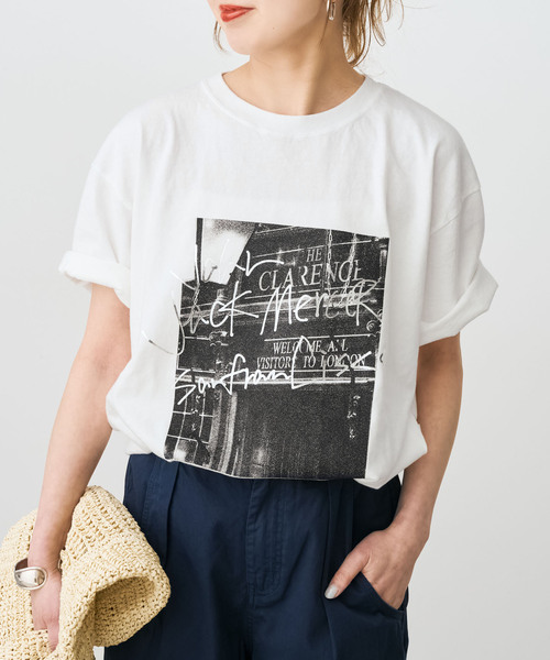 Spick & Span（スピックアンドスパン）の「《別注 / 追加》J.J.Mercer / ジェイジェイマーサー Tシャツ（Tシャツ/カットソー・レディース・ブラック系その他/ホワイト/ブラウン・FREE）」の6枚目の写真