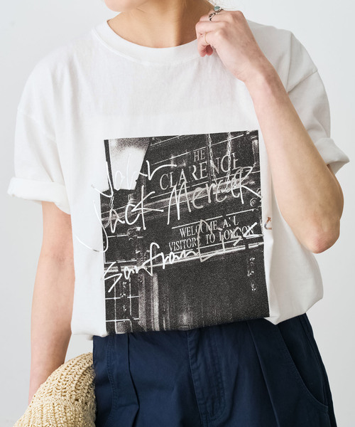 Spick & Span（スピックアンドスパン）の「《別注 / 追加》J.J.Mercer / ジェイジェイマーサー Tシャツ（Tシャツ/カットソー・レディース・ブラック系その他/ホワイト/ブラウン・FREE）」の7枚目の写真