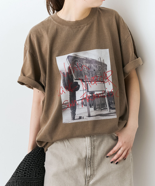 Spick & Span（スピックアンドスパン）の「《別注 / 追加》J.J.Mercer / ジェイジェイマーサー Tシャツ（Tシャツ/カットソー・レディース・ブラック系その他/ホワイト/ブラウン・FREE）」の10枚目の写真