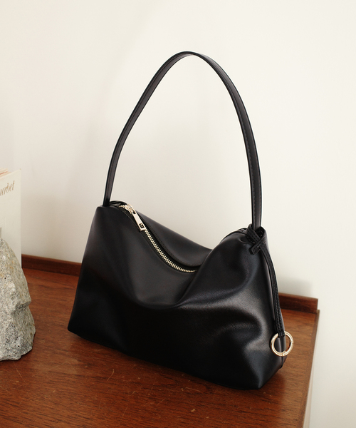 YOUNG & OLSEN/ヤングアンドオルセン EMBOSSED LEATHER TOTE XS レザー