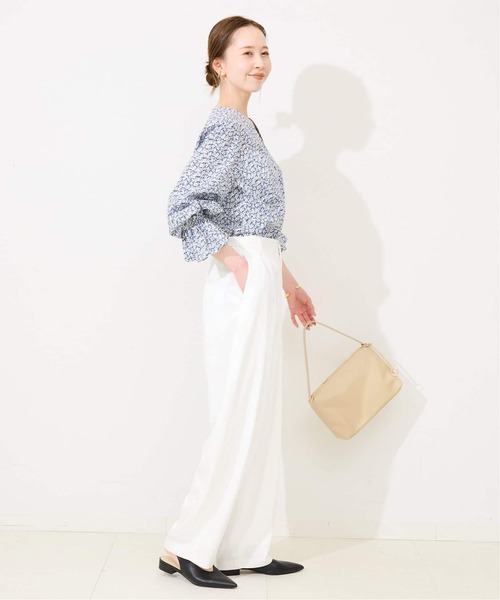 SLOBE IENA(スローブイエナ)の「《WEB限定カラーあり/追加》SLOBE スクエアハンドルバッグ(ハンドバッグ・レディース・ブラック/ベージュ・FREE)」の10枚目の写真