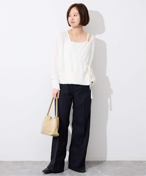 SLOBE IENA(スローブイエナ)の「《WEB限定カラーあり/追加》SLOBE スクエアハンドルバッグ(ハンドバッグ・レディース・ブラック/ベージュ・FREE)」の14枚目の写真