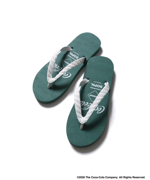 F.C.Real Bristol(エフシーレアルブリストル)の「Coca-Cola LISTED LOGOS BEACH SANDALS(サンダル・メンズ・グリーン/ブラック/ホワイト/ネイビー・25cm/24cm/28cm/27cm/26cm)」の4枚目の写真