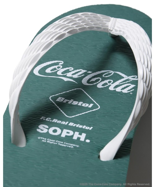 F.C.Real Bristol(エフシーレアルブリストル)の「Coca-Cola LISTED LOGOS BEACH SANDALS(サンダル・メンズ・グリーン/ブラック/ホワイト/ネイビー・25cm/24cm/28cm/27cm/26cm)」の10枚目の写真